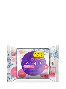 Micellar and Rosewater Facial Wipes 2x25 pack