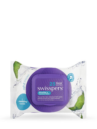 Micellar and Coconut Water Facial Wipes 25 pack