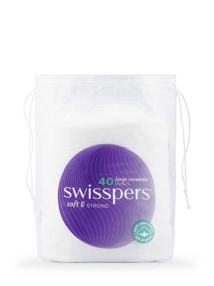 Large Cosmetic Oval Pads 40 pack | Swisspers